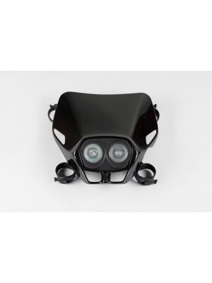 Универсална маска с фар UFO Firefly Twins 12V/35W - Black